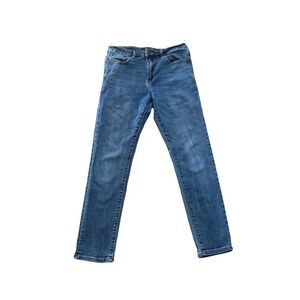 ROHM Slim Stretchy Blue Jeans Denim W 29 x L 30 
Button & zipper closure